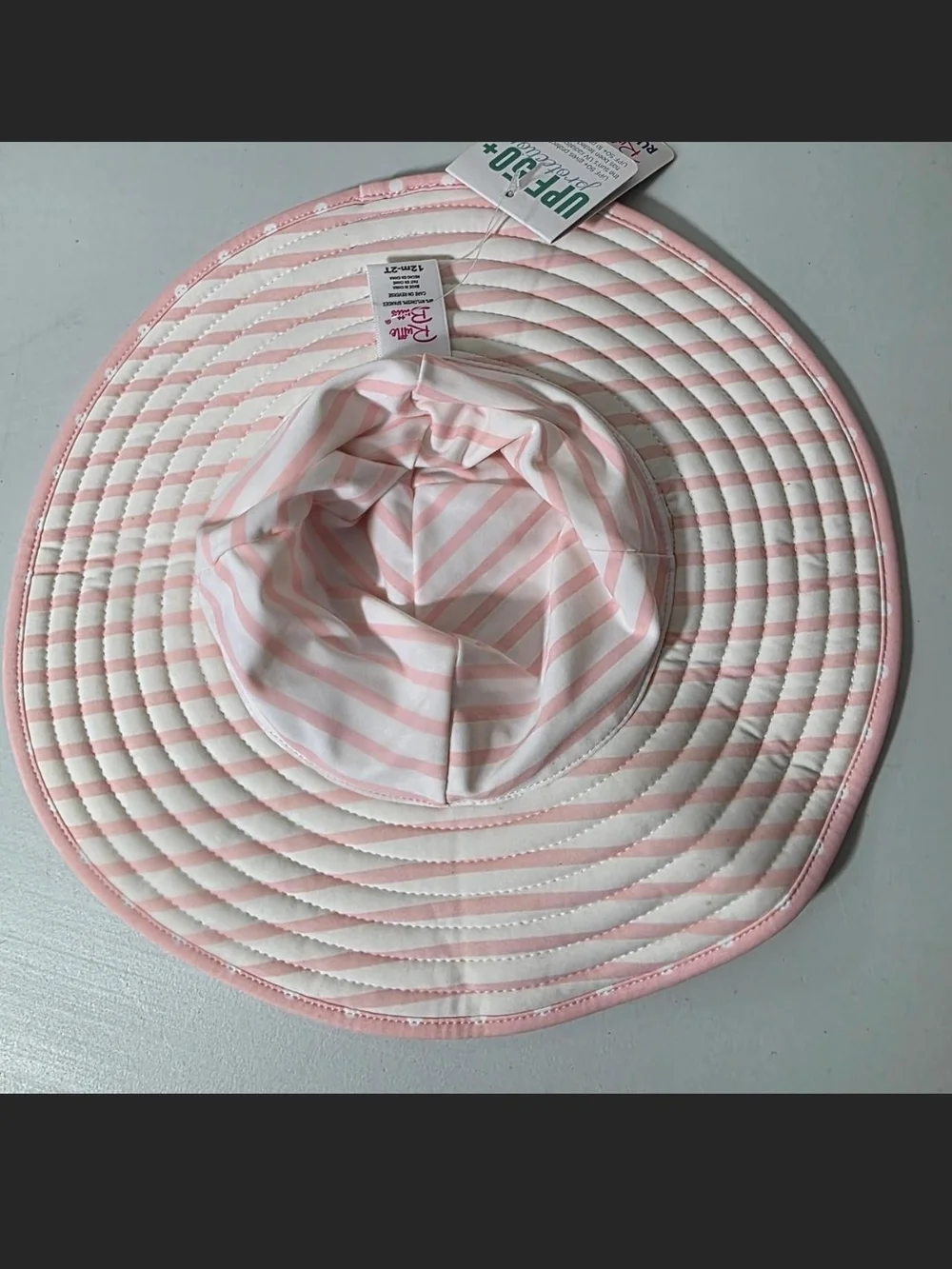 Ruffle Butts Pink Polka Dot Sun Hat